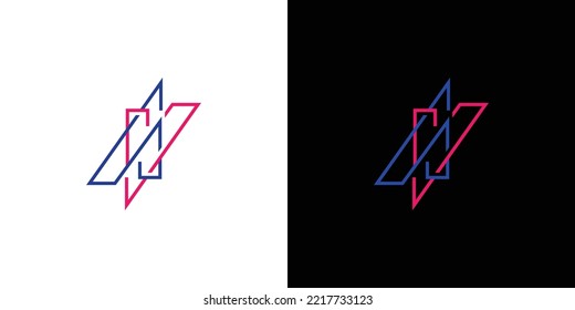 Modern and unique letter AV initials logo design 2