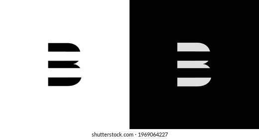 Modern and unique letter B initials logo design