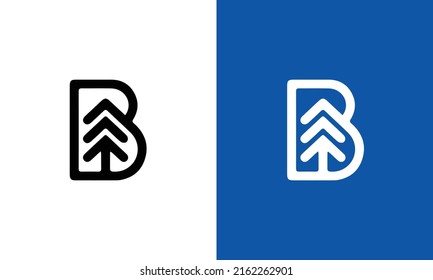 Modern and unique letter B initials logo design