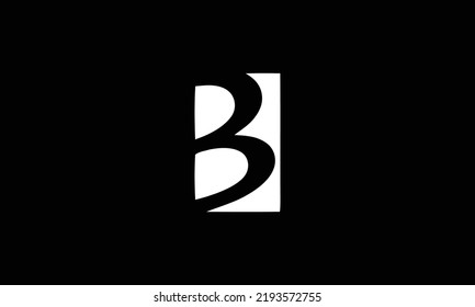 Diseño del logotipo de letras B únicas y modernas