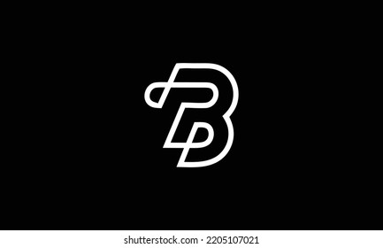 Modern and unique letter B initials logo design