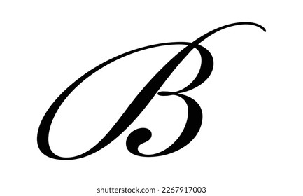 Modern and unique letter B initials logo design