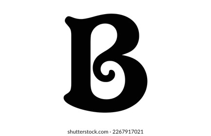 Diseño del logotipo de letras B únicas y modernas