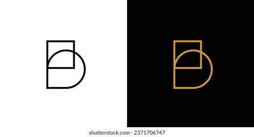 modern and unique letter B initials logo design 2