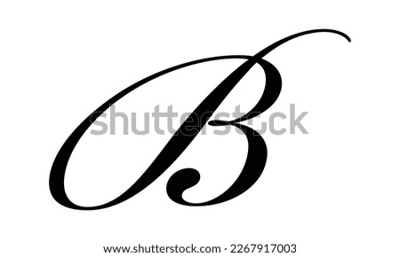 Modern and unique letter B initials logo design
