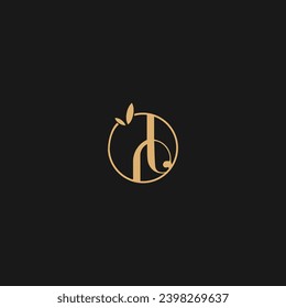 Modern and unique letter B leaf initials logo design Vector,
