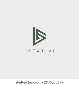 Modern unique letter BE EB logo design template - vector.