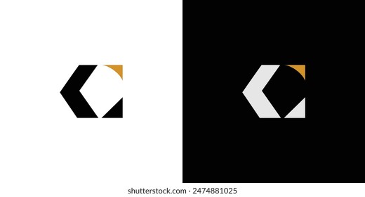 diseño moderno y único del logotipo de la letra C	