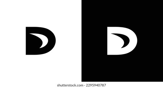 modern and unique letter D initials logo design