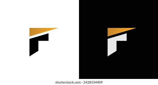 Modernes und einzigartiges Logo-Design mit Buchstaben F