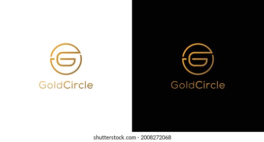 Diseño del logotipo de letras G iniciales modernas y únicas