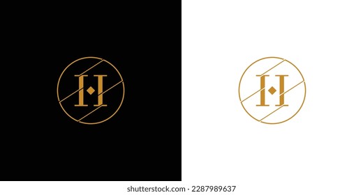 Modern and unique  letter H initials logo design 2