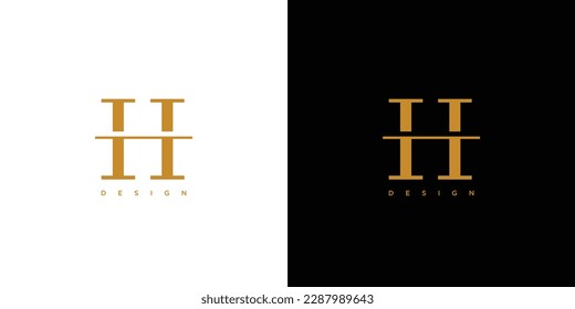 Modern and unique  letter H initials logo design 3