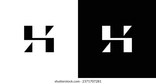 modern and unique letter H initials logo design