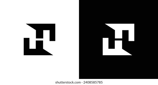 modern and Unique  letter H initials logo design 2