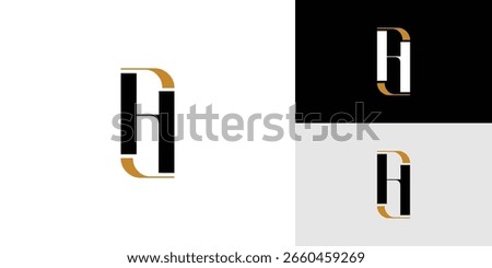 Modern and Unique letter H initials logo design