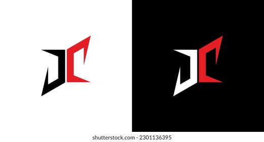 Modern and unique  letter JC initials logo design