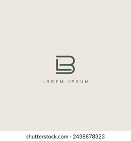 Modern unique letter LB BL logo icon design template elements