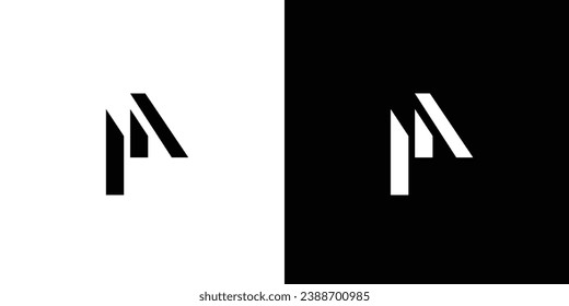 Modern and unique letter M initials logo design