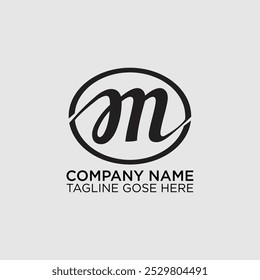 Moderno e único letra M iniciais logotipo design