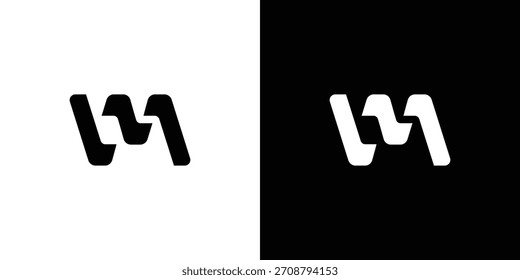 Modern and unique letter M initials logo design