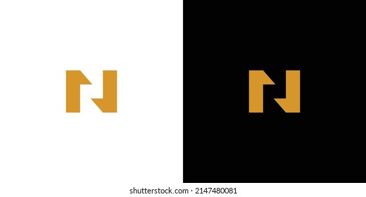  modern and unique letter N initials logo design 