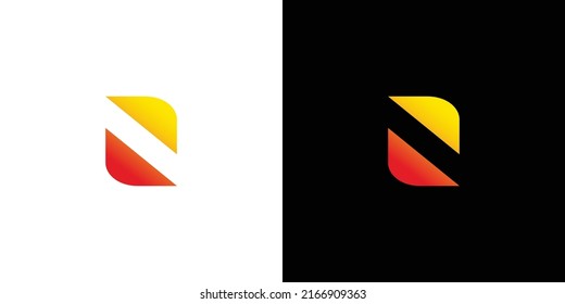 Modern and unique letter N initials logo design