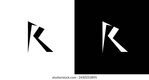 Modern and unique letter R initials logo design