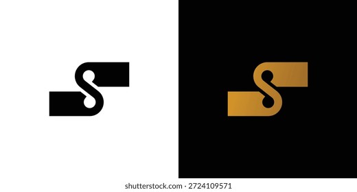 Modernes und einzigartiges S-Initialen-Logo-Design