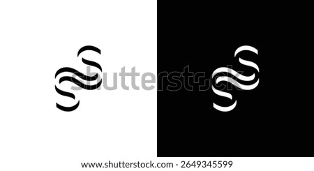modern and unique letter SS initials logo design