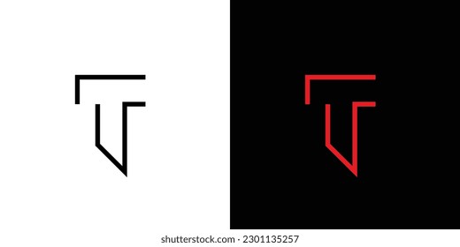 Modern and unique  letter T initials logo design