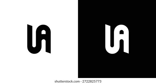 Modernes und einzigartiges UA Initialen Logo Design