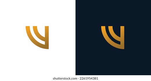 	Modern and unique letter W initials logo design