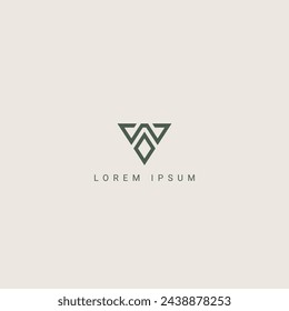 Modern unique letter WO OW logo icon design template elements