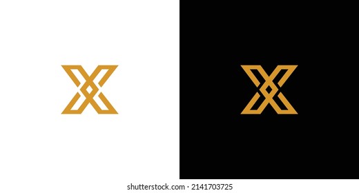 Modern and unique letter X initials logo design