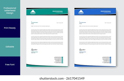 Modern Unique Letterhead Sample Design
