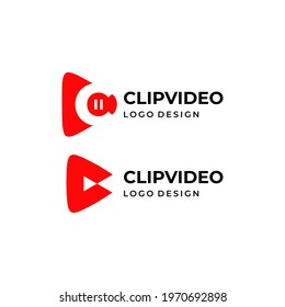Modern and unique logo about letter C and icon play, video.
EPS 10, Vector.