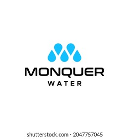 A modern and unique logo about the letter M and water.
EPS 10, Vector.