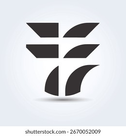Modern unique logo art design