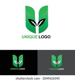 modern unique logo design template in illustrator