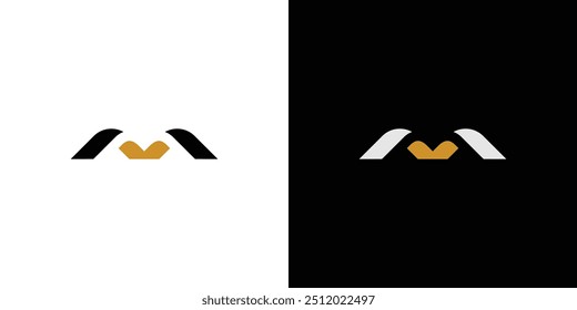 Design moderno e exclusivo do logotipo M