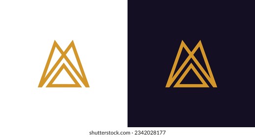 Modern and unique MA logo design
