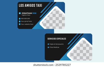 Modern and unique Minimal Individual Business Card Layout