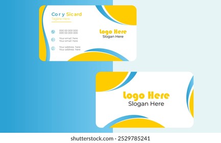 Modern and unique Minimal Individual Business Card Layout