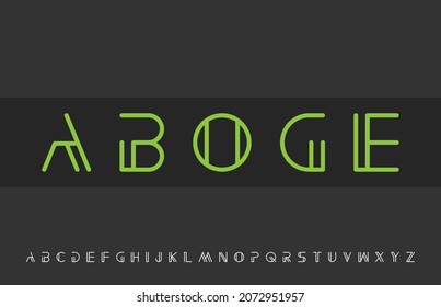 Modern unique minimal lining alphabet letter logo design