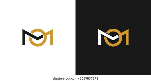 Diseño de logotipo MO moderno y único