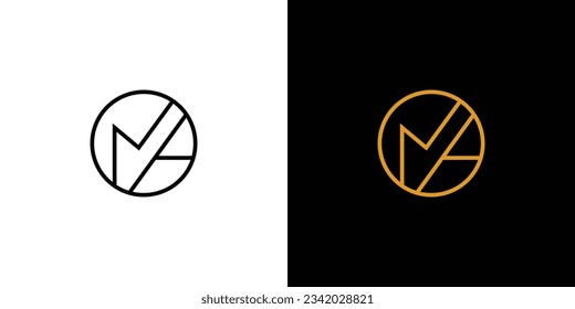 Modern and unique NA logo design 