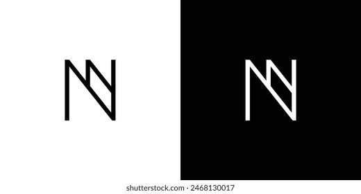 Diseño moderno y único del logotipo de NN