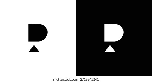 Diseño moderno y único del logotipo de las iniciales P