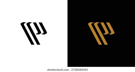 Modernes und einzigartiges P Logo Design